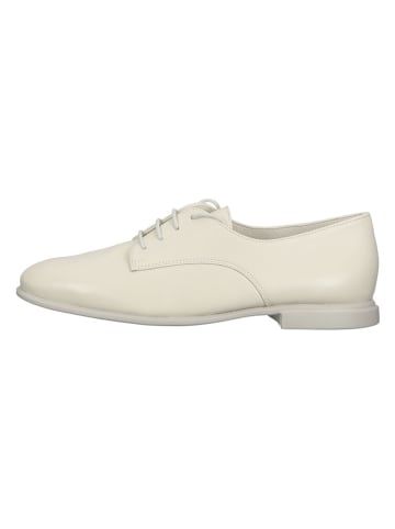Paul Green Leder-Schnürschuhe in Creme