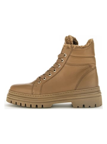 Gabor Leder-Boots in Hellbraun