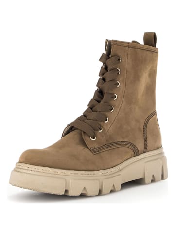 Gabor Leder-Stiefeletten in Hellbraun