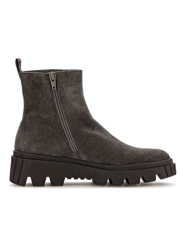 Gabor Leder-Boots in Anthrazit
