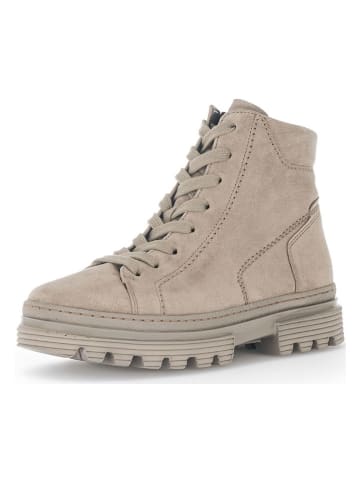 Gabor Leder-Boots in Beige