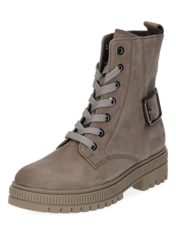 Gabor Leder-Stiefeletten in Hellbraun