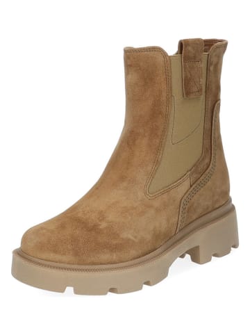 Gabor Leren chelseaboots lichtbruin