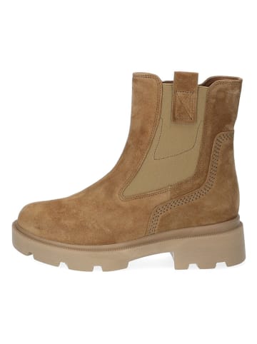 Gabor Leren chelseaboots lichtbruin
