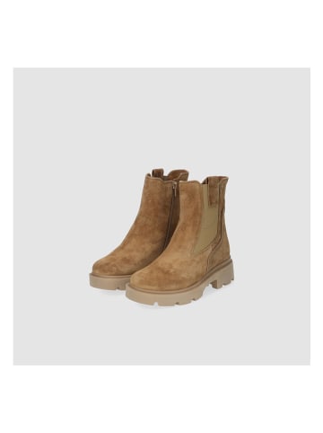 Gabor Leren chelseaboots lichtbruin