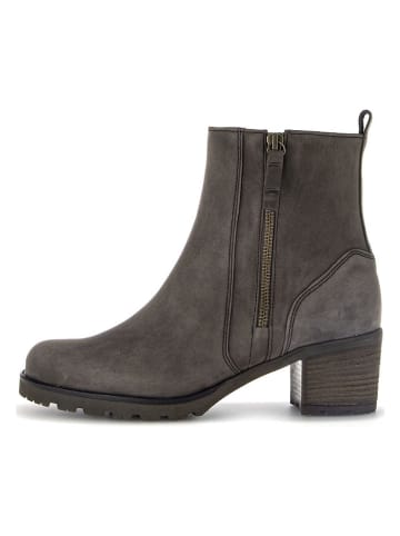 Gabor Leder-Stiefeletten in Anthrazit