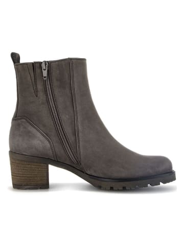 Gabor Leder-Stiefeletten in Anthrazit