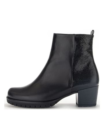 Gabor Leder-Stiefeletten in Schwarz