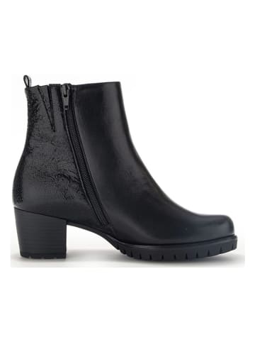 Gabor Leder-Stiefeletten in Schwarz