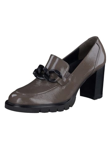 Paul Green Leder-Pumps  in Braun/ Schwarz