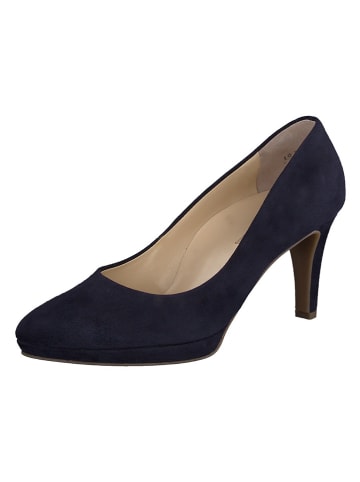 Paul Green Leder-Pumps in Dunkelblau