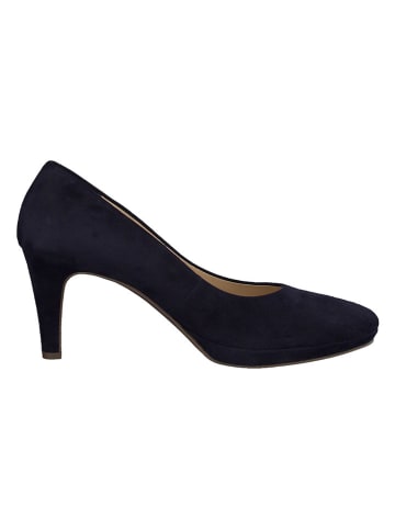 Paul Green Leder-Pumps in Dunkelblau