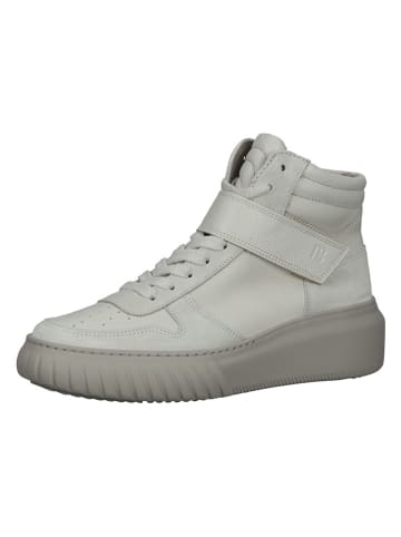 Paul Green Leder-Sneakers in Creme/ Beige