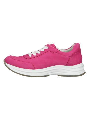 Paul Green Leder-Sneakers in Pink/ Weiß