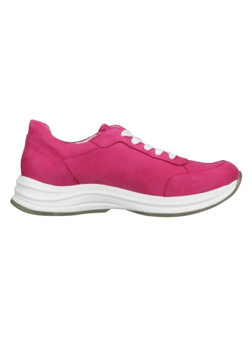 Paul Green Leder-Sneakers in Pink/ Weiß