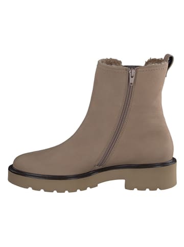 Paul Green Leder-Chelsea-Boots in Hellbraun