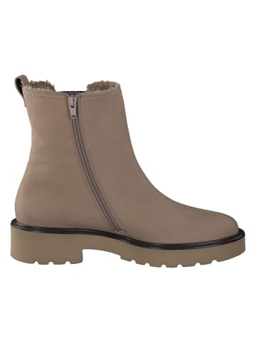 Paul Green Leder-Chelsea-Boots in Hellbraun