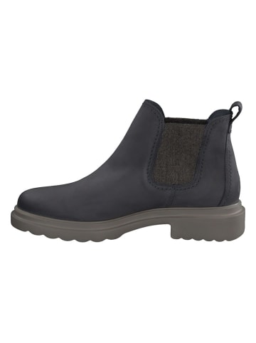 Paul Green Leder-Chelsea-Boots in Dunkelblau