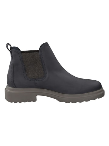 Paul Green Leder-Chelsea-Boots in Dunkelblau