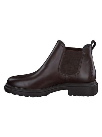 Paul Green Leder-Chelsea-Boots in Braun