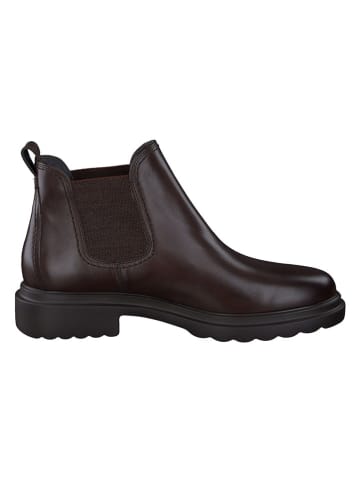 Paul Green Leder-Chelsea-Boots in Braun