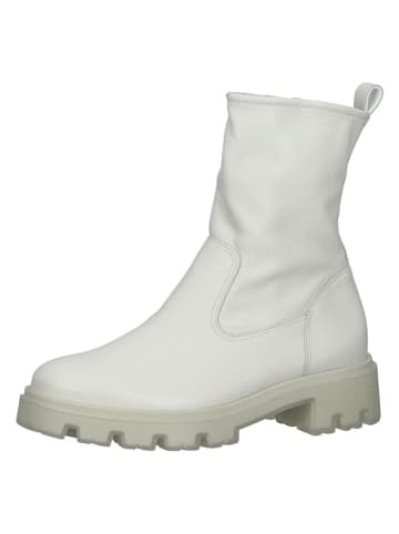 Paul Green Leder-Stiefeletten in Weiß