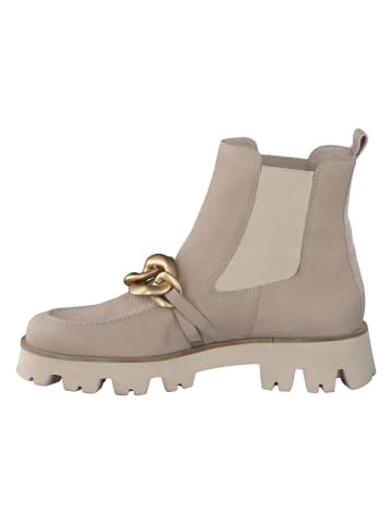 Paul Green Leder-Chelsea-Boots in Beige