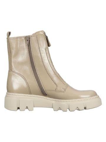 Gabor Leder-Boots in Beige