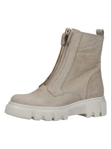 Gabor Leder-Stiefeletten in Beige