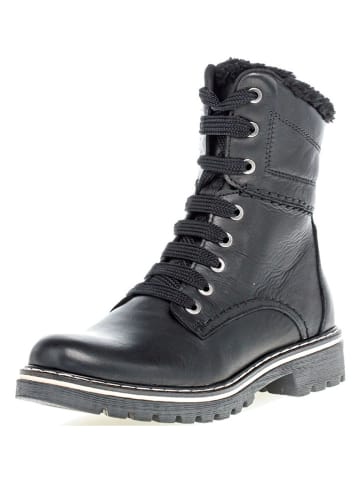 Gabor Leder-Winterboots in Schwarz
