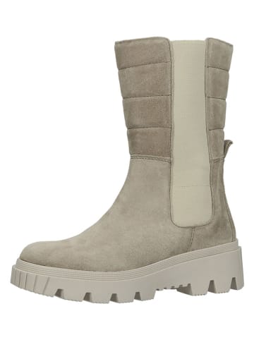 Gabor Leren chelseaboots grijs