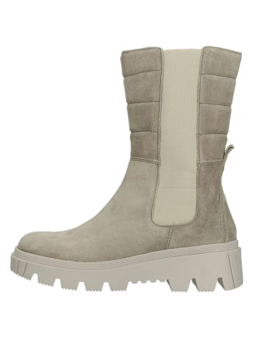 Gabor Leren chelseaboots grijs