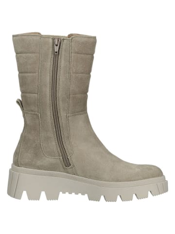 Gabor Leder-Chelsea-Boots in Grau