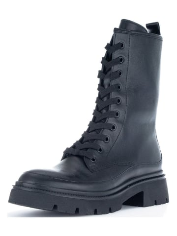 Gabor Leder-Stiefeletten in Schwarz