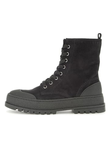 Gabor Leder-Boots in Schwarz/ Anthrazit