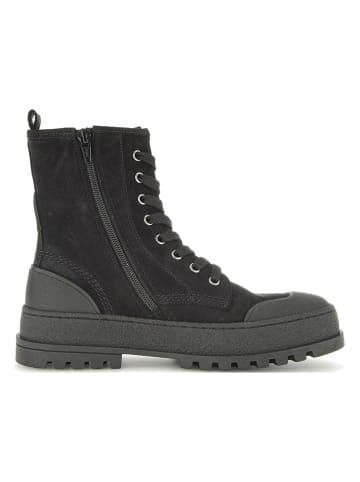 Gabor Leder-Boots in Schwarz/ Anthrazit