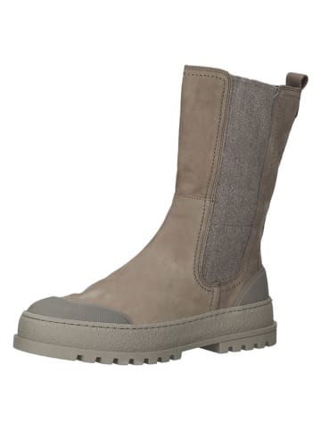 Gabor Leren chelseaboots lichtbruin/beige