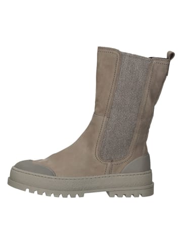 Gabor Leder-Chelsea-Boots in Hellbraun/ Beige