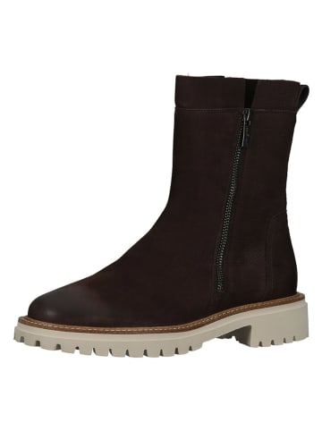 Paul Green Leder-Stiefeletten in Braun