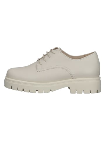 Gabor Leren veterschoenen crème