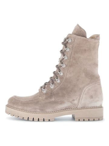 Gabor Leder-Stiefeletten in Beige