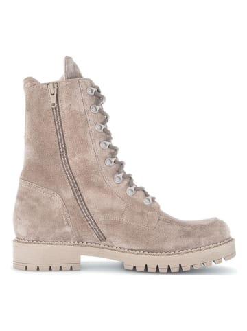 Gabor Leder-Stiefeletten in Beige
