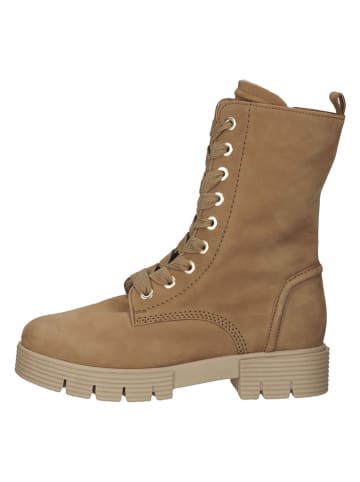 Gabor Leder-Stiefeletten in Hellbraun
