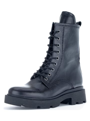 Gabor Leder-Stiefeletten in Schwarz