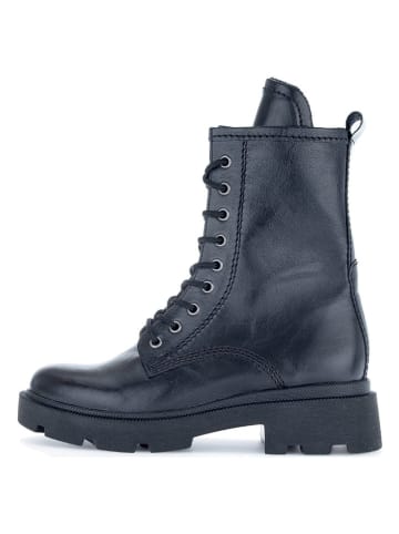 Gabor Leder-Stiefeletten in Schwarz
