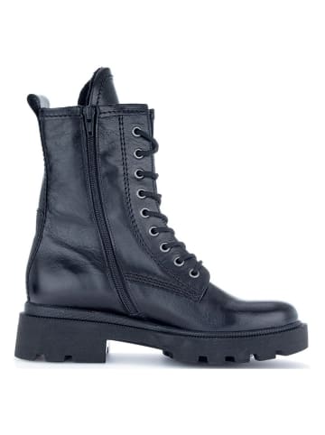 Gabor Leder-Stiefeletten in Schwarz