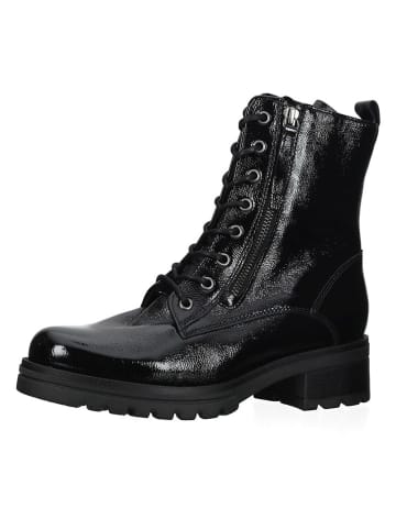 Gabor Leder-Stiefeletten in Schwarz