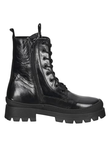 Gabor Leder-Boots in Schwarz