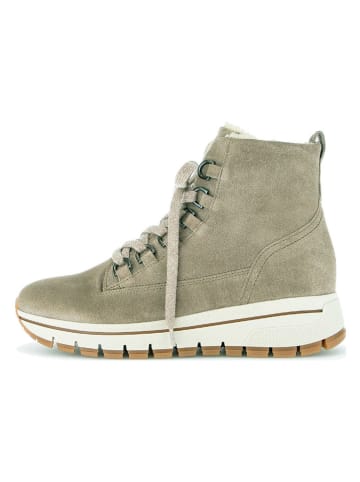 Gabor Leren boots kaki/wit