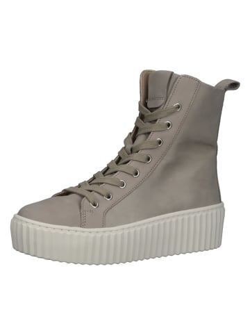 Gabor Leder-Stiefeletten in Grau